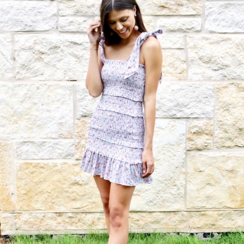 floral mini dress